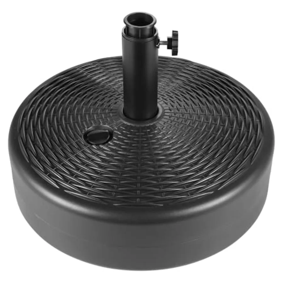 

Patio Umbrella Stand Outdoor - 60 lbs 17.3" Capacity Fillable Outdoor Umbrella Base Heavy Duty Water Filled Patio Umbrella Base