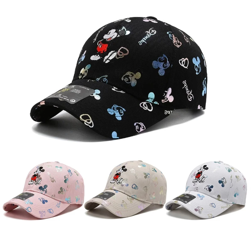 

Disney Mickey Mouse Hat Disney Boy Girl Baseball Cap Fashion Children Hip Hop Caps Kids Snapback Breathable Hats Spring Summer