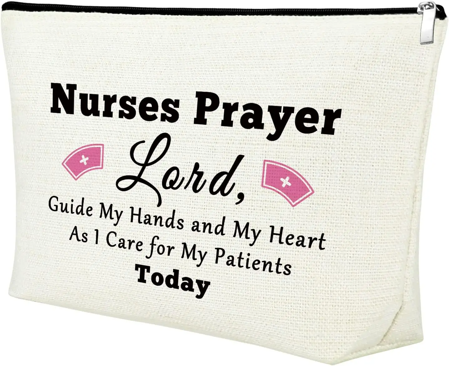 Presente de Oração para Enfermeiras, Bolsa de Maquiagem, Presentes para o Dia Internacional da Enfermagem, Bolsa Cosmética, Presente Inspirador para Estudantes de Medicina, Aniversário