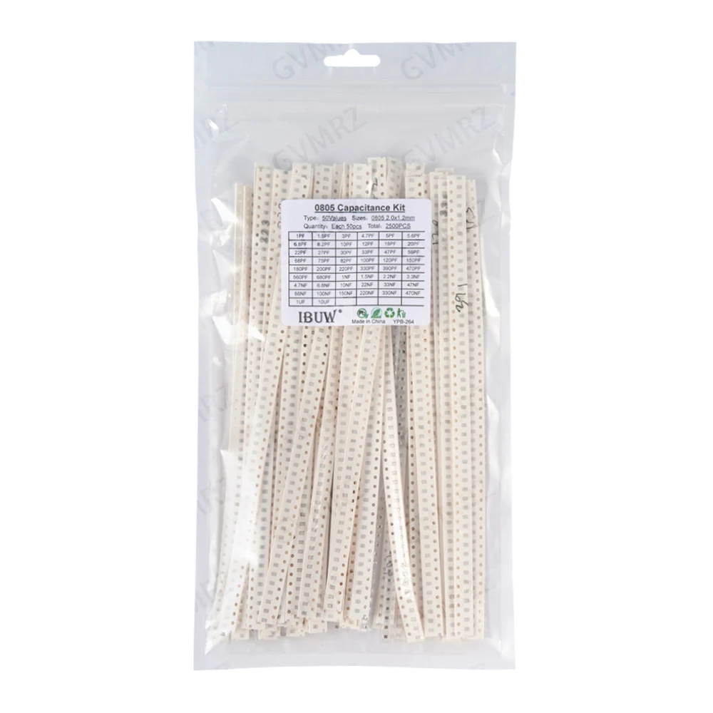 0402 0603 0805 1206 SMD Ceramic Capacitor Assorted Kit 1pF - 10uF 100PF 10NF  Chip Capacitance Set 100NF 0.47UF 1UF