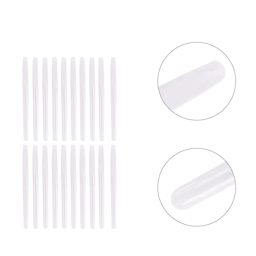 50 Pcs Empty Shot Pp Transparent Pen Holder Student Refill Eyelash Growth Liquid Tube Plastic Students Supply