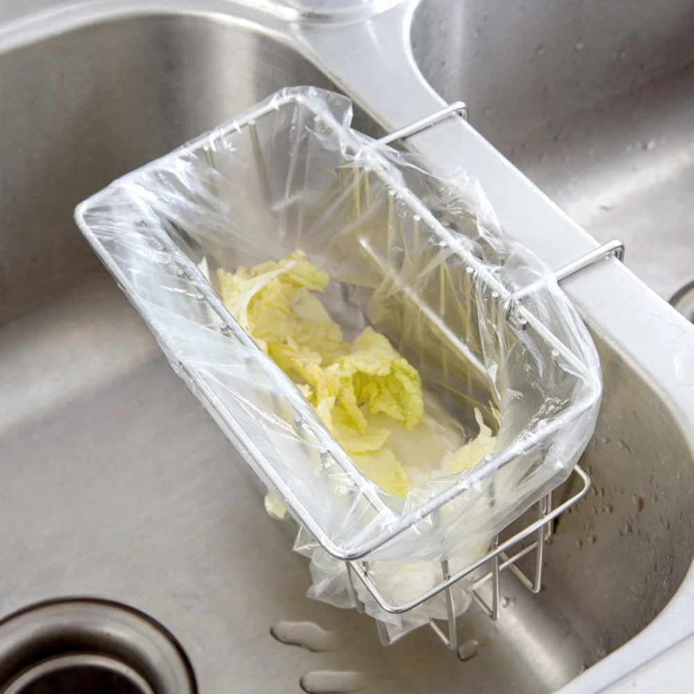 

Drain Rack For Kitchen Sink Stainless Steel Hanging Organizer Sponge Basket Kitchen Storage Baskets Hook Design Hollow