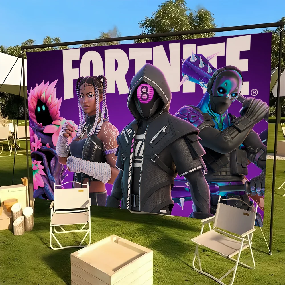 F-Fortnite Hot Game flag For Picnic Party Art Hanging Home Decoration Outdoor Camping Party Banner