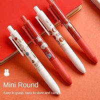 M&G Stationery 0.5mm Black Push-button National Style Gel Pen High-looking Bullet Quick-drying Miffy Student Signature Pen 4 PCs