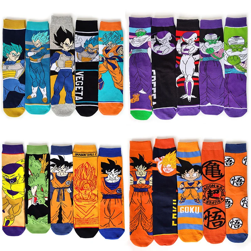 44 Style Dragon Ball Anime Cosplay Socks Men Cotton Goku Cartoon Uchiha Itachi Akatsuki Novelty Socks