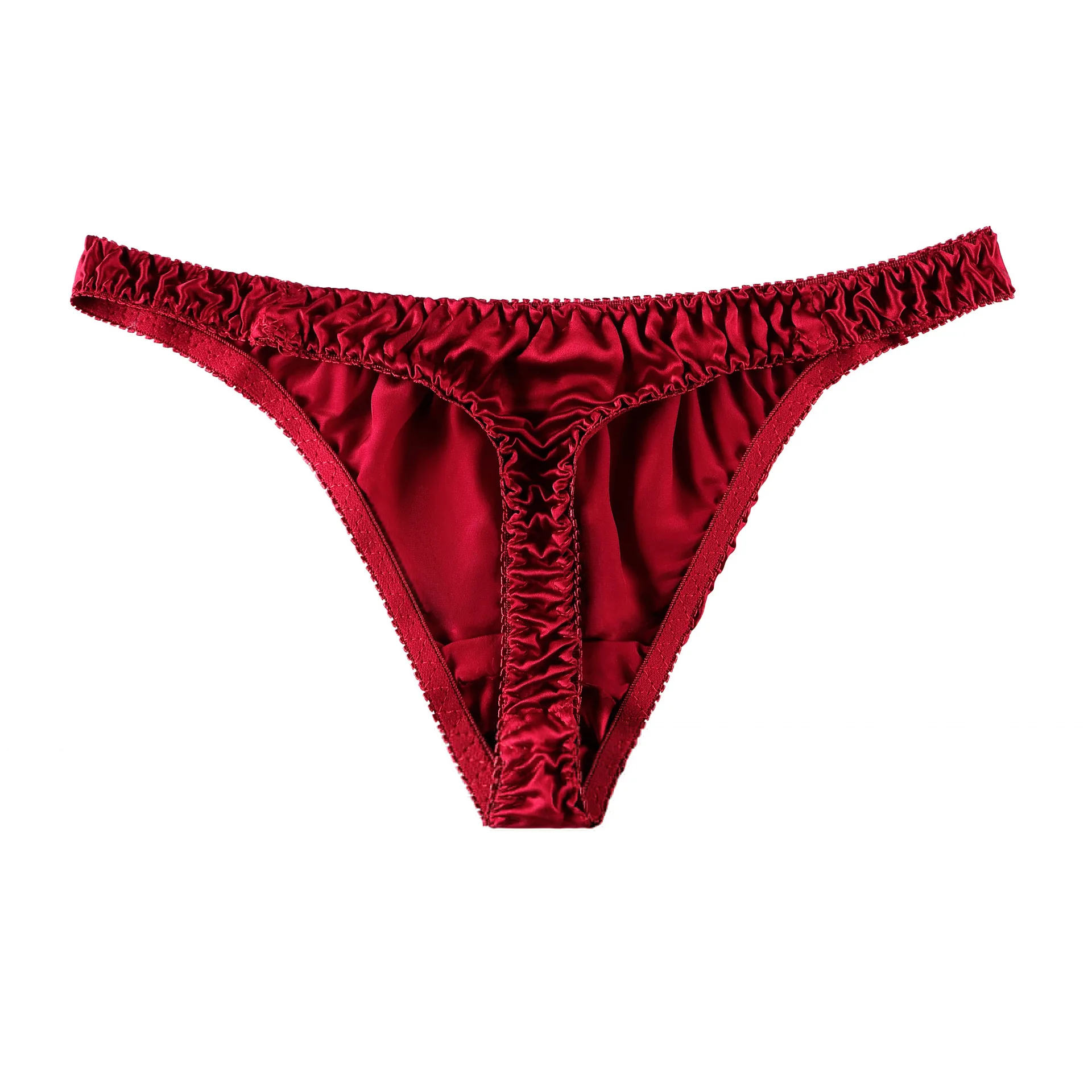 Male Briefs Men Underwear Plus Size Sissy Pouch Lingerie Solid Panties Bulge Elastic Waist Underpants Knickers