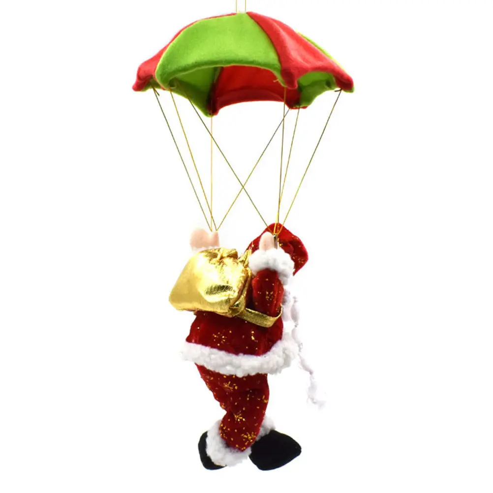 

Parachute Santa Claus Decorative Figure Eco Friendly Skin Safe for Kids Bedroom Table Shelf Windowsill Nightstand Holiday Home