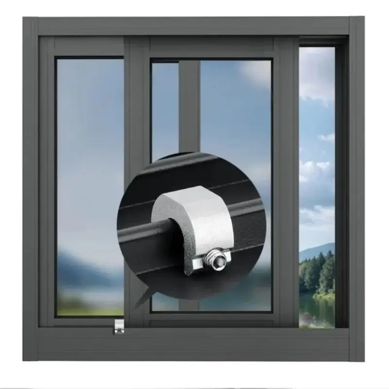 5pcs Durable Aluminum Alloy Lock Stopper for Sliding Windows and Doors Home Safety