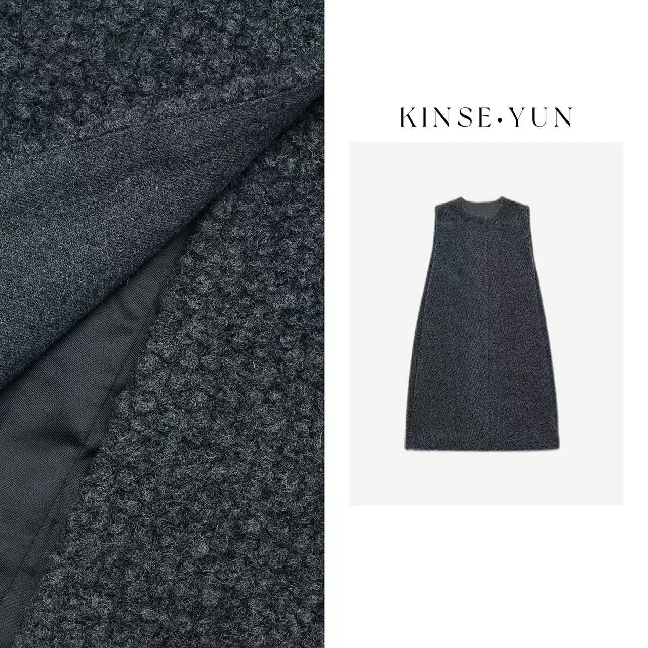 

Жилет из шерсти альпаки QD0666 для зимних поездок на работу, 65% шерсть, 29% полиэстер