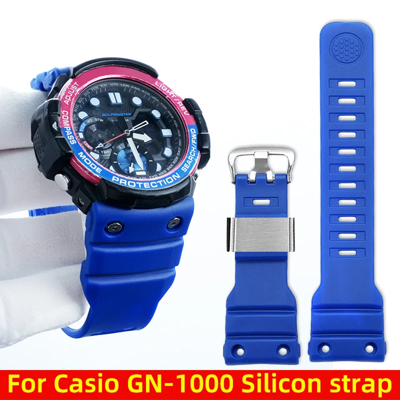 

Ремешок для часов Casio Marine Series GN1000 GN-1000 GN-1000GB GN-1000MB из ТПУ-смолы и силикона, мужской спортивный ремешок для часов, аксессуары