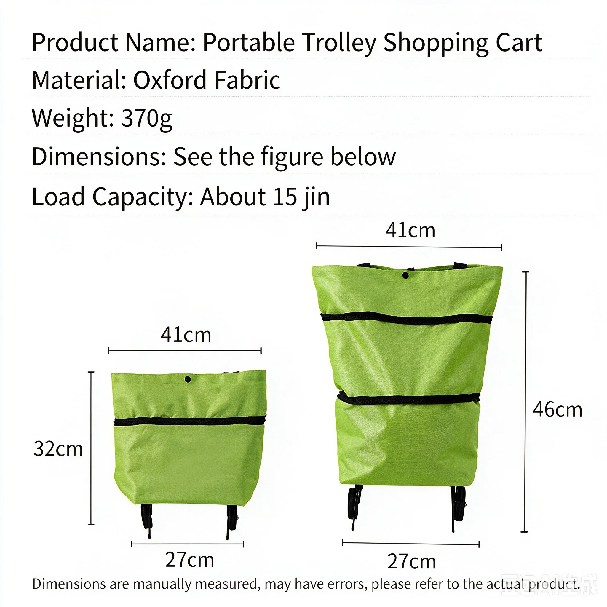 Lightweight Portable Folding Shopping Cart with Wheels Handcart for Household Use Ideal for Picking up Parcels