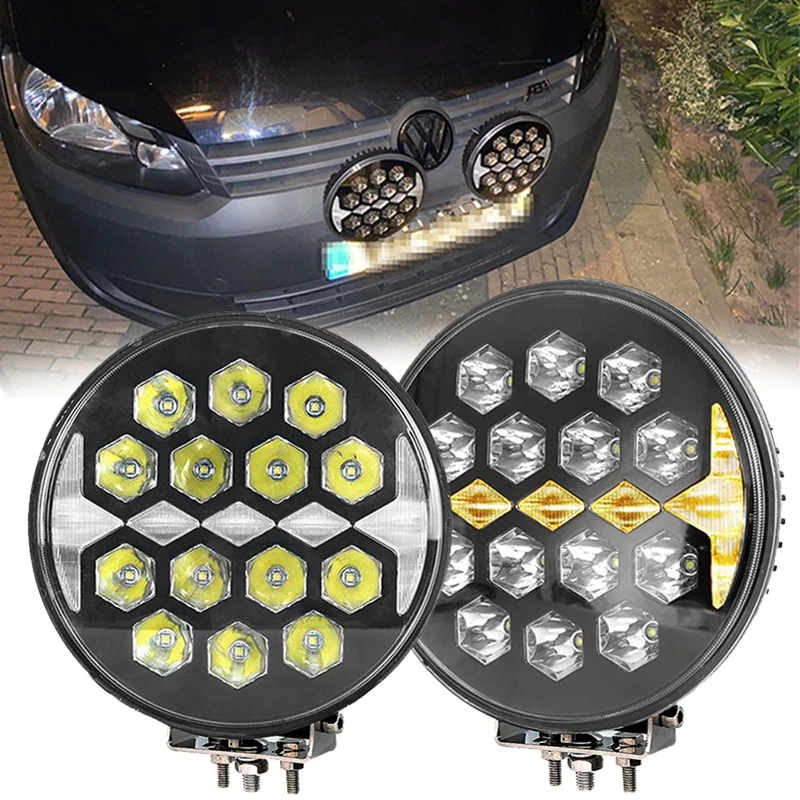 Carro 9 polegada led luz de trabalho 120w alta potência universal offroad luzes condução 12v 24v para bmw jeep utv caminhão 4wd acessórios