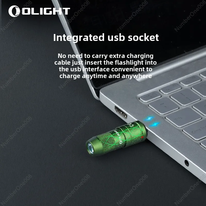 OLIGHT Aolei Imini 2 Mini USB Socket Rechargeable Keychain Small Portable Flashlight