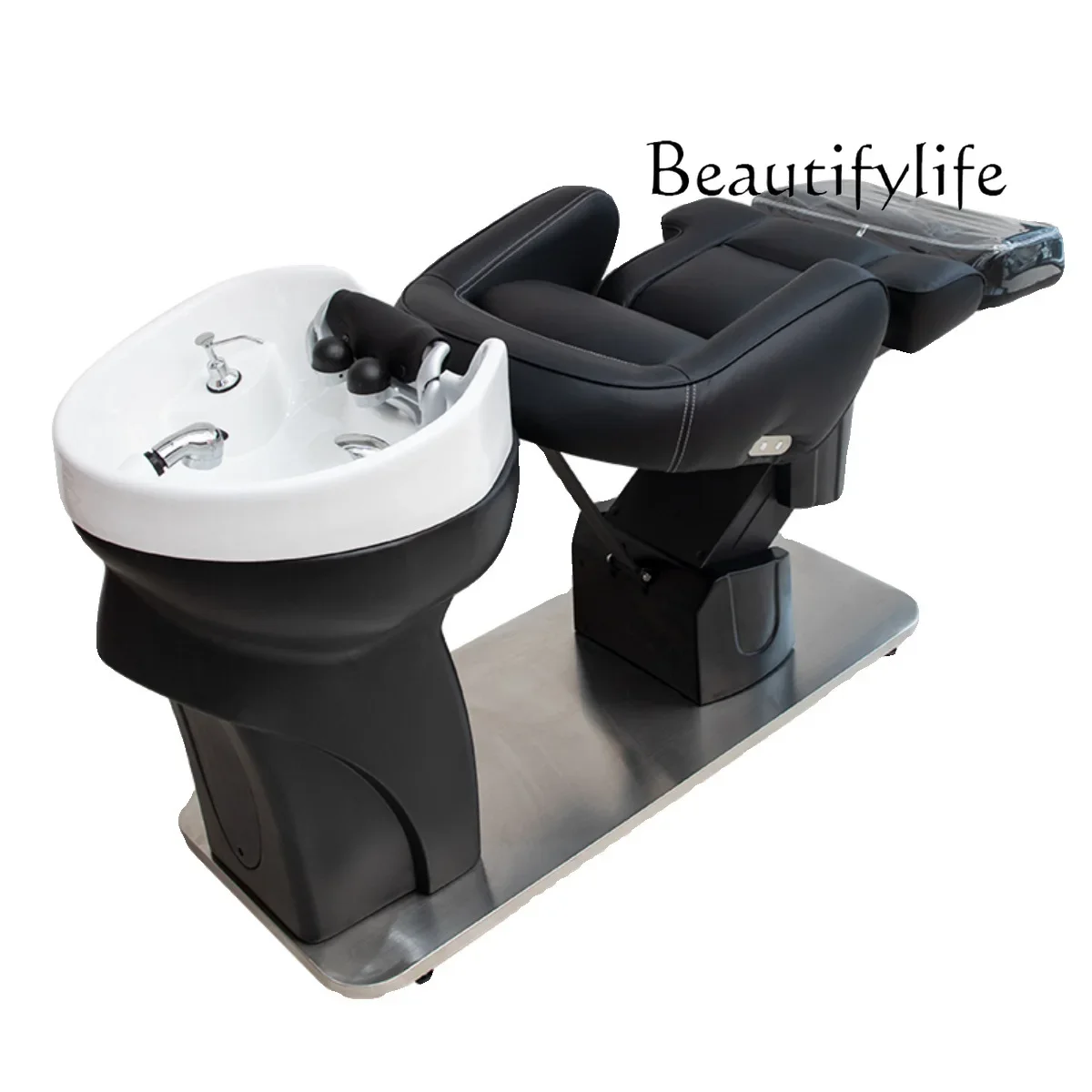 

Hair salon Electric shampoo bed Internet celebrity barber shop shampoo bed Hair salon special semi-reclining ceramic