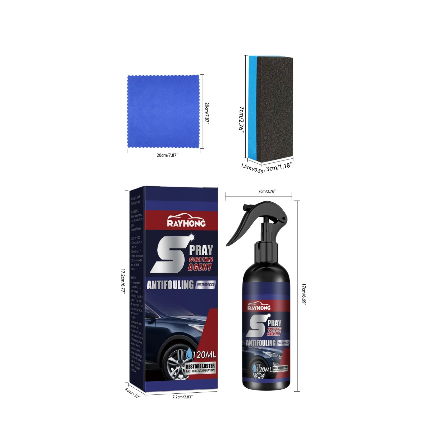 1/2/3pcs Automobile Coating Spray Curing Decontamination, Blackening and Brightening Automobile Coating Nano Coating Spray