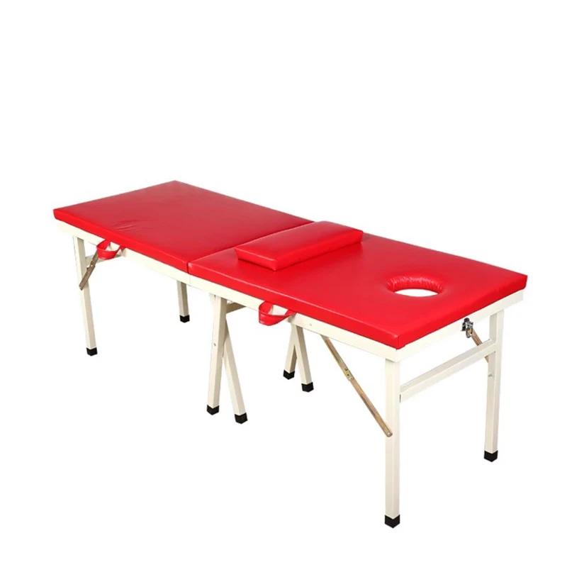 Full Body Medical Massage Table Head Spa Knead Luxury Folding Massage Table Portable Adjust Lettino Estetista Salon Furniture