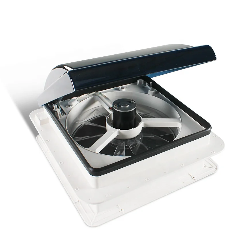 

14' 340mm DC12V Manual Control 6 Speeds Adjustable Anti-UV Smoked Lid Caravan Camper Motorhome RV Vent