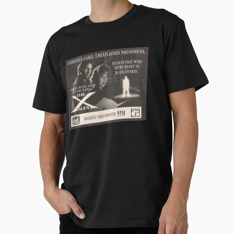 Believe Trust No One Vintage Sci fi tv series The X Files Gift t shirt 1104 Retro Alien movie Graphic clothes All size top S-6XL