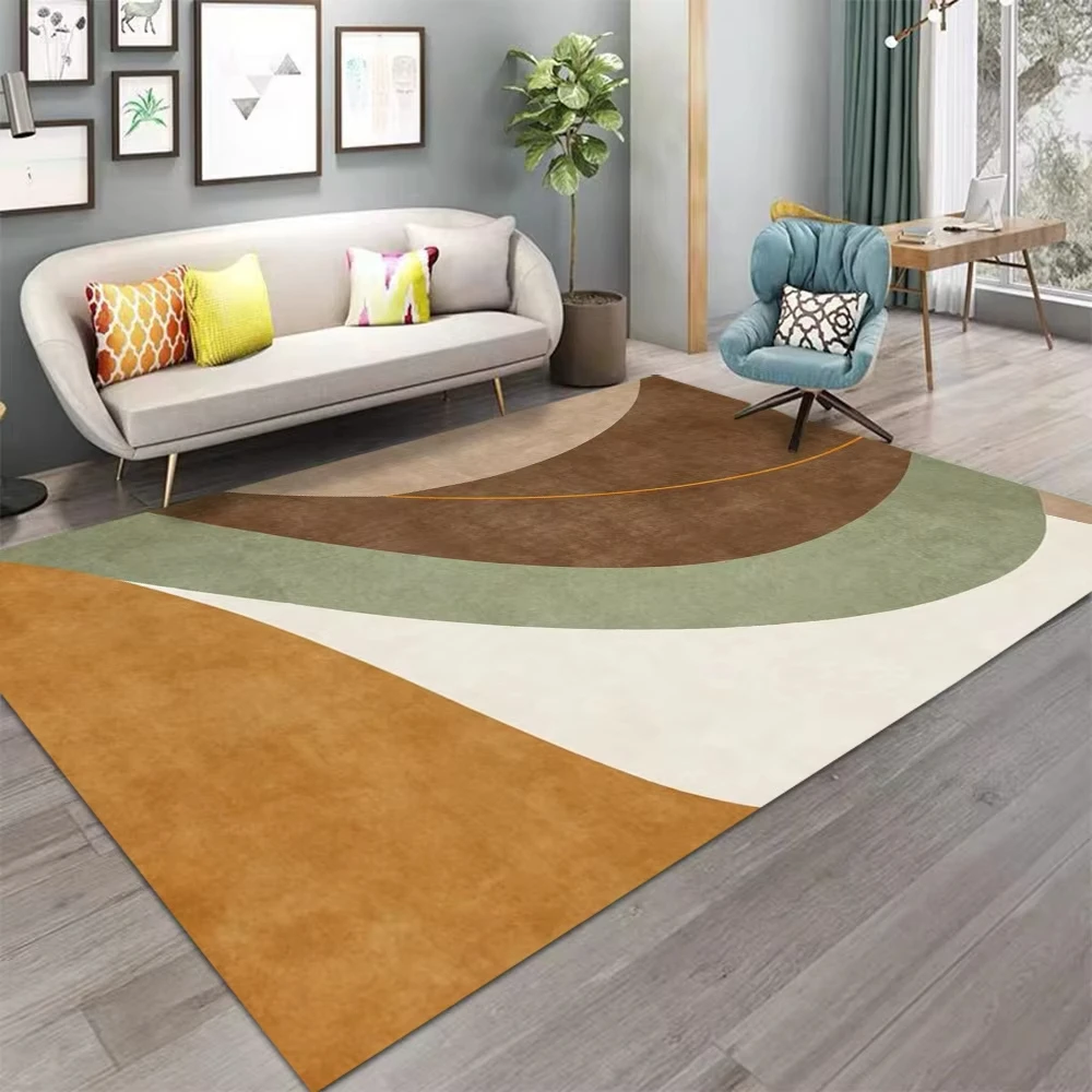 VIKAMA Modern Abstract Geometric Pattern Carpet Large  Area Rug Carpets for Home Living Room Rug Bedroom Sofa Doormat Floor Mats