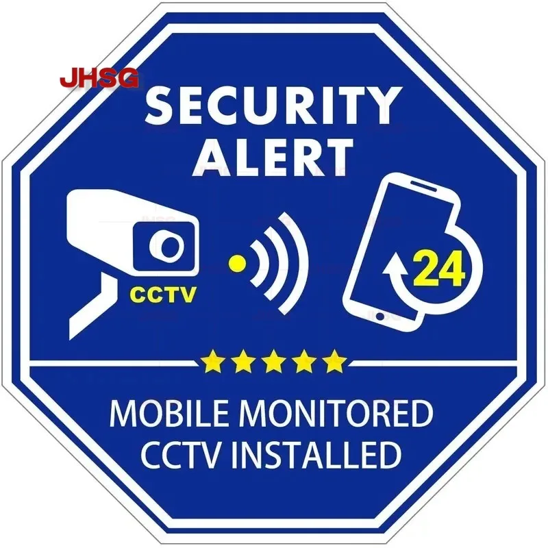 CCTV Video Surveillance Security and Mobile Monitoring CCTV Installation Sticker
