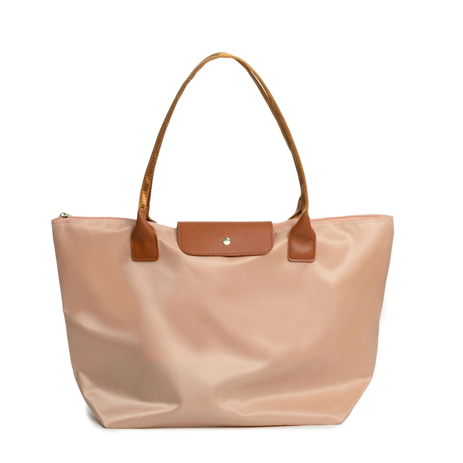 Water-Resistant Fitness Bag for Gym Large Capacity Casual Daily Tote Bag with Leather Accents Shoulder Bags Women Commuter Bag
