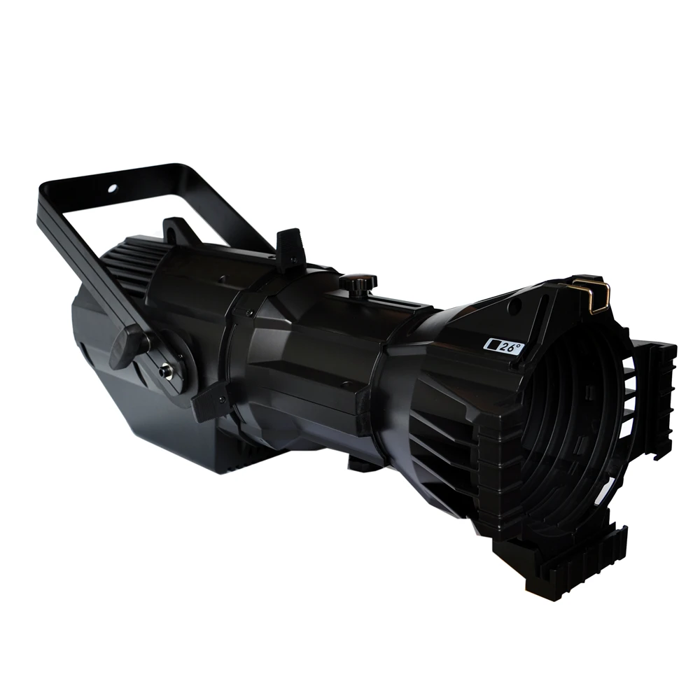 200W CW WW 2IN1 LEKO Profile Stage Spotlight 3200K-5600K Par Ellipsoidal Light Manual Focus Four-Leaf Manual Cut Light Barrier