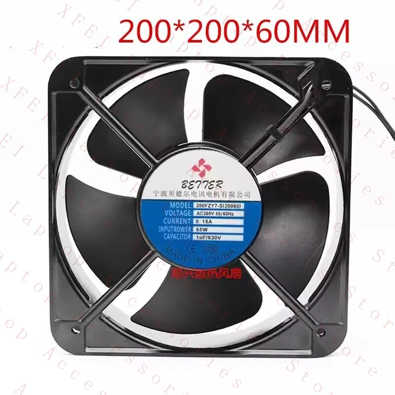 

D 1PCS 200FZY7-S(20060) AC380V 0.15A 65W 20CM Axial Cooling Fan