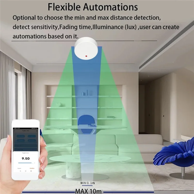 A14M WIFI مستشعر الوجود البشري كاشف مستشعر كشف موجة الرادار لأمن المنزل تويا جسم الإنسان موجود الاستشعار