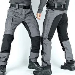 Pantalones Cargo tácticos militares para hombre, resistentes al desgaste, múltiples bolsillos, largos, senderismo al aire libre, Otoño, nuevo