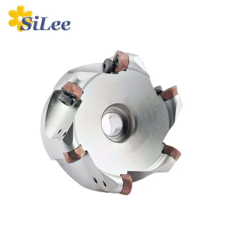 EMR 5R50 63 80 100 Face CNC High Strength And Hardness Machine CutterWhite Round Nose Milling Cutter Plate