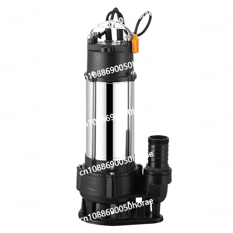 Stainless Steel Sewage Pump, Small Submersible, High Flow and High Head Domestic Sewage Pump