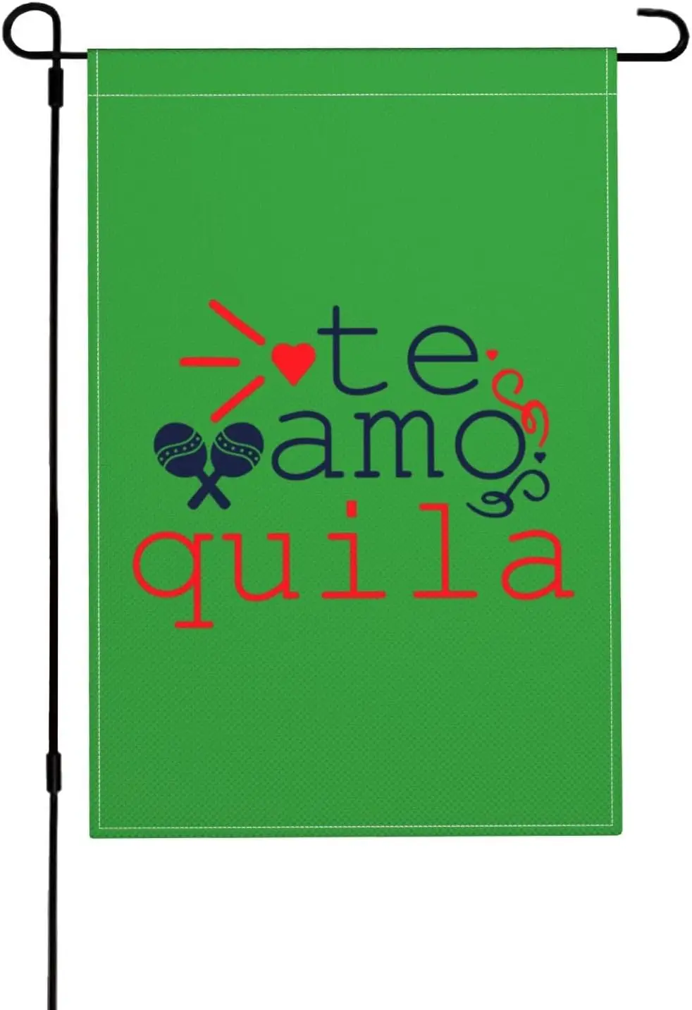 Cinco De Mayo Te Amo Quila Hemp-Like Double-Sided Flag Outdoor Garden Yard Decoration Durable All-Season Use Adds Vibrant Co PPM