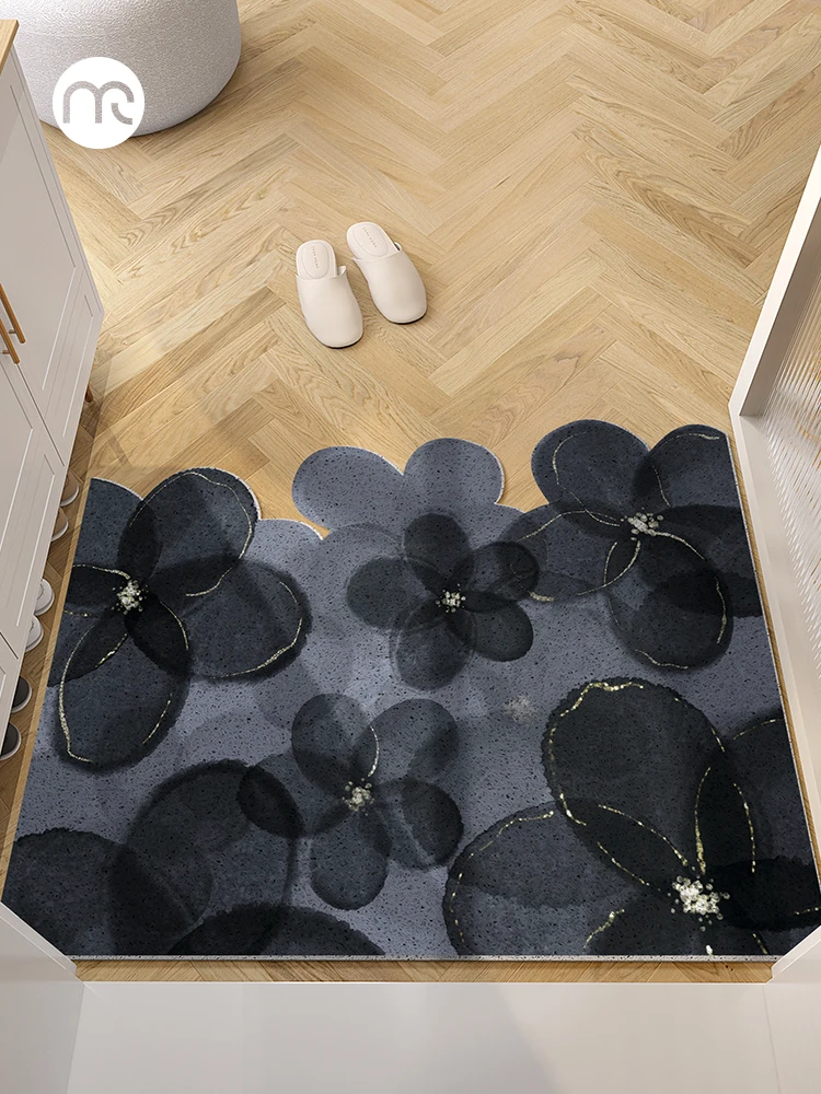 Silk carpet can be cut into the door mat bedroom wear-resistant non-slip mat door decontamination outdoor mat.