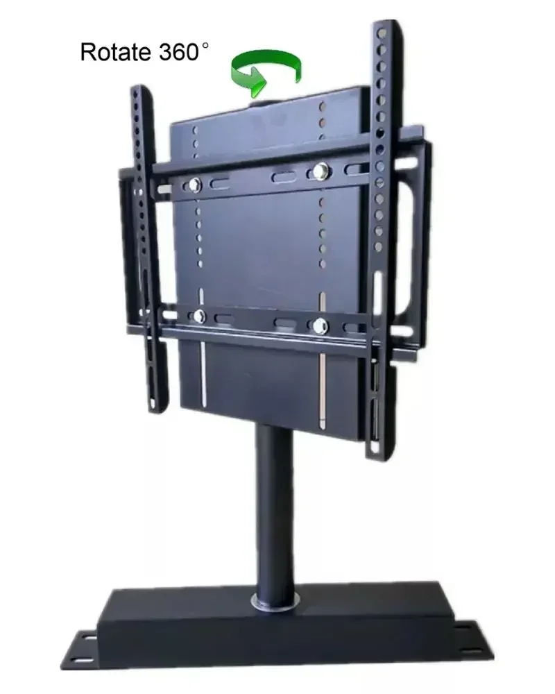 Modern 360-Degree Rotating TV Stand with Mount Bracket – Living Room Partition Wall Divider Cabinet Furniture