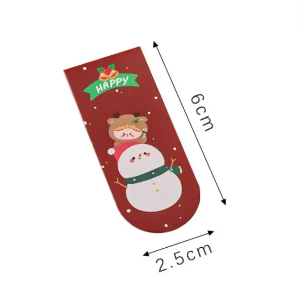 Stationery Page Marker Christmas Gifts Gifts For Teacher Christmas Bookmarks Book Page Folder Magnetic Bookmarks Reading Marker