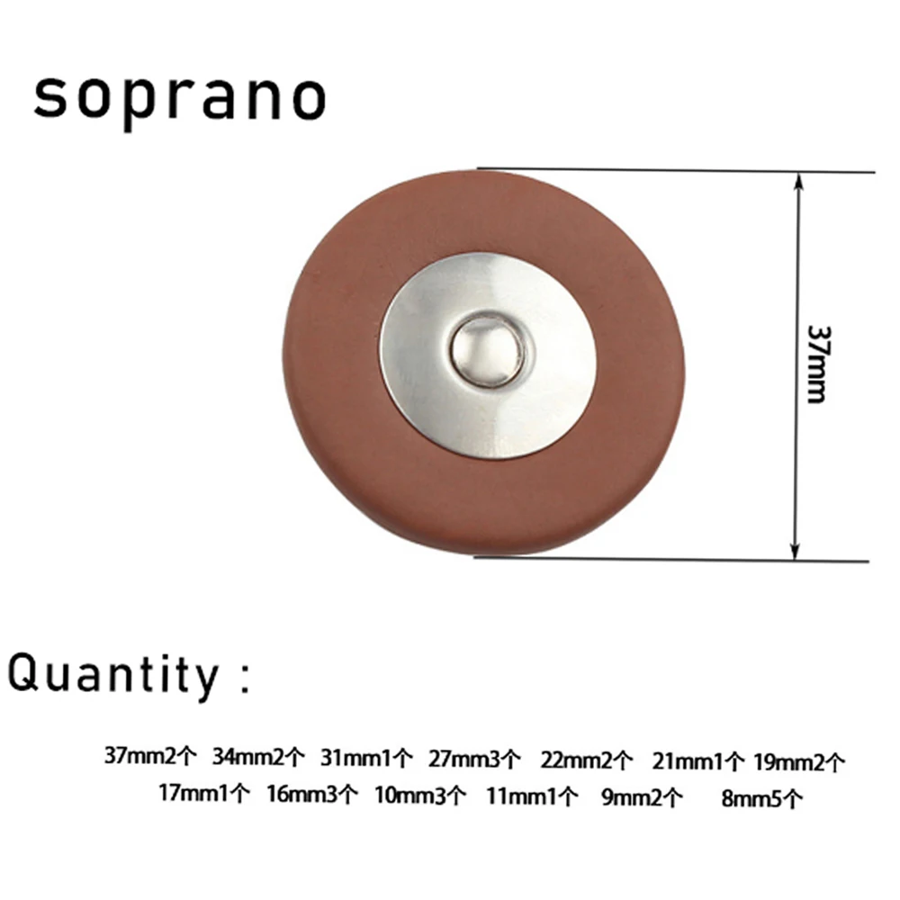 25 stücke Tenor/Alt/Sopran Saxophon Leder Pad Ersatz Leder Rohr Musik Pad Holzblasinstrument Zubehör – Detail 1