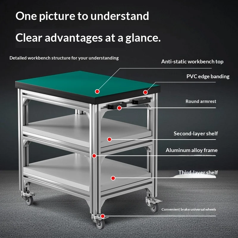 Rolling Heavy Duty Tool Cart Lockable Drawers Steel Frame Mechanic Garage Workshop Swivel Casters Mobile Tool Trolley Trolley