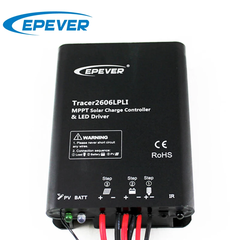 

EPEVER TracerLPLI 10A Solar Mppt Charge Controller 12V 24V MPPT Controller Supports Lead-acid Batteries And Lithium Batteries