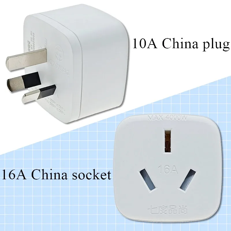 10A to 16A China Plug Adapter Socket Converter For Air-Con AC250V 4000Watts