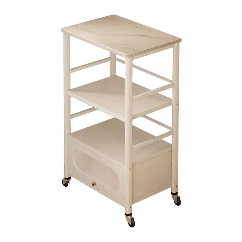 

Полка Маленькая и узкая многослойная напольная полка для хранения Многофункциональная установка кастрюли Полка для хранения микроволновой печи Экономия места