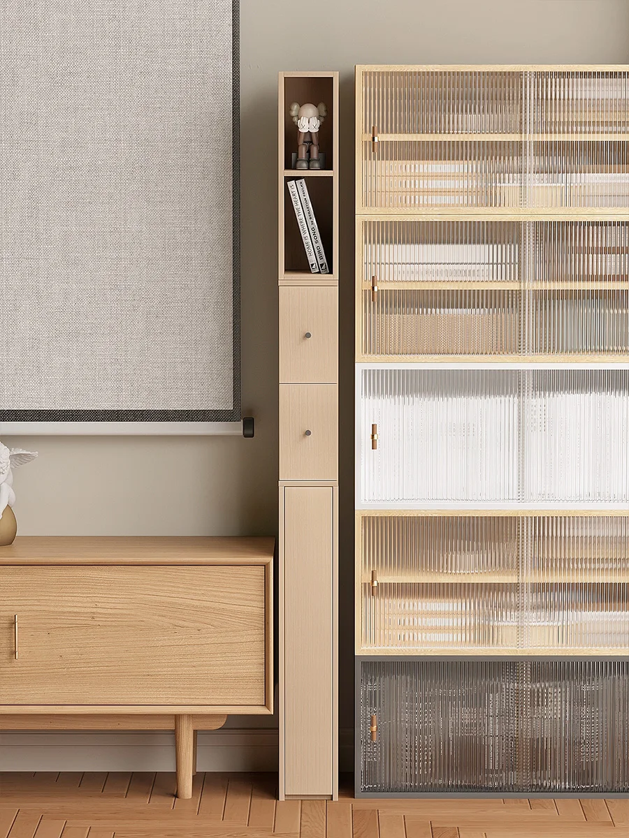 

Crack locker against the wall Home floor multi-layer living room storage