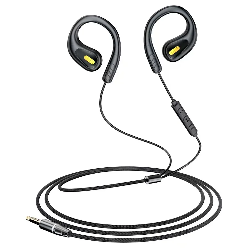 Open Ear Wired Headphones Type C & 3.5mm Jack Ear Hook Headset ENC Call Noise Reduction Sports Earphones For Phone Laptop