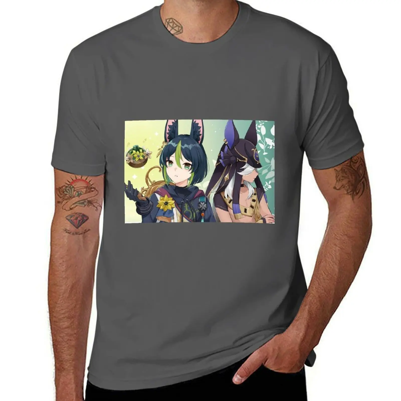 

Cyno and Tighnari T-Shirt Thanksgiving Day Tee Top