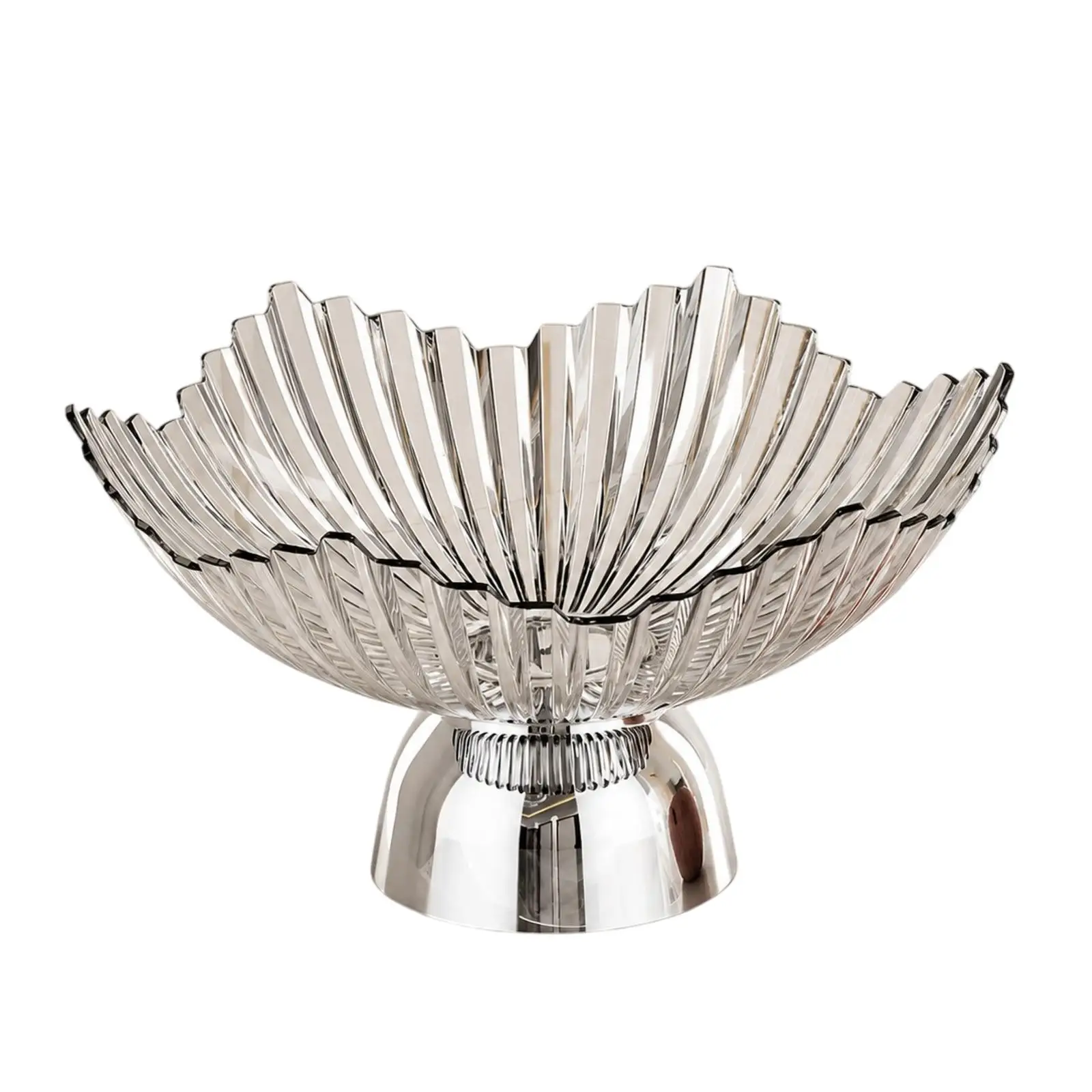 Pedestal Fruit Bowl Food Snack Storage Tray Gift Trendy Multipurpose Fruit Tray for Dining Room Desktop