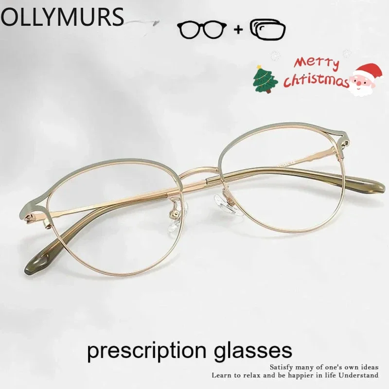 

KIZN Women's Recipe Glasses Optical Myopia Hyperopia Progressive Prescription Eyegasses Fashion Cat's eye Eyewear