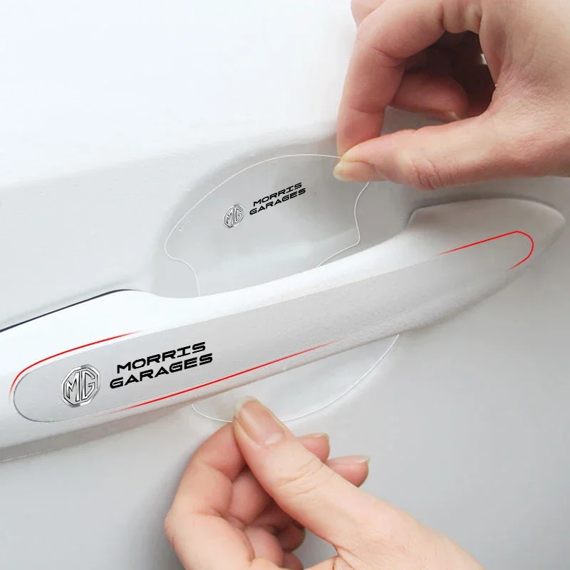 

Transparent Car Door Handle Paint Protective Film Clear Anti-scratch Sticker For MG 4 EV ZS HS MG5 MG3 Cyberster Exterior Access