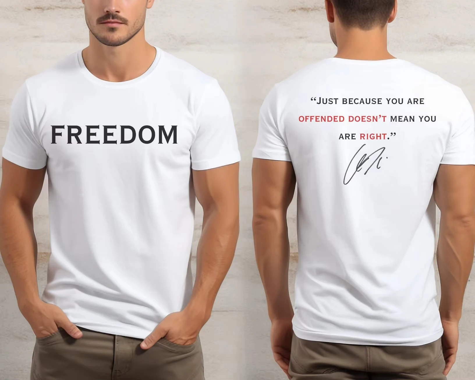 

Charlie Kirk Freedom Tee Shirt Short-sleeve Cotton Unisex Streetwear High Quality Cotton Tops Autumn and Winter