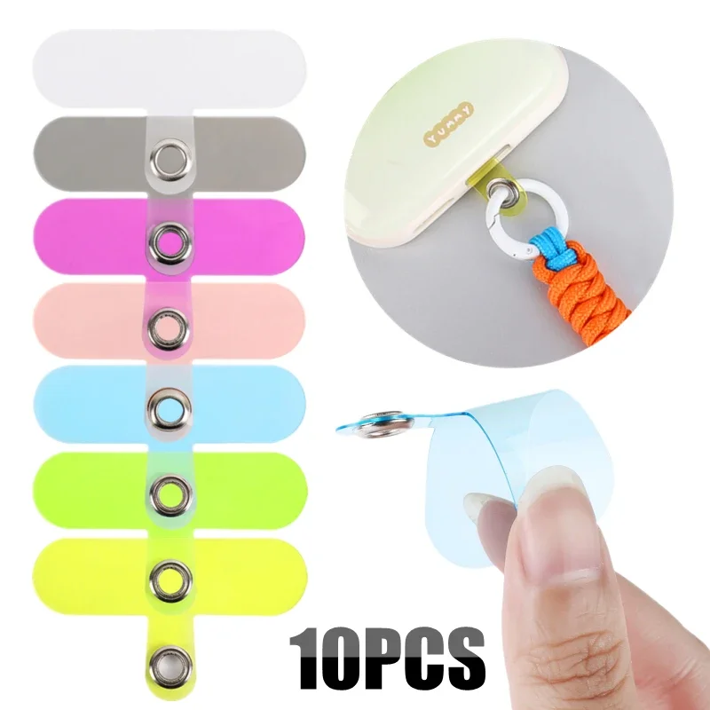 5Pcs Mini Universele Mobiele Telefoon Lanyard Kaart Pakking Ins Kawaii Clear Ketting Clip Cord Touw Patch Voor Iphone Samsung xiaomi