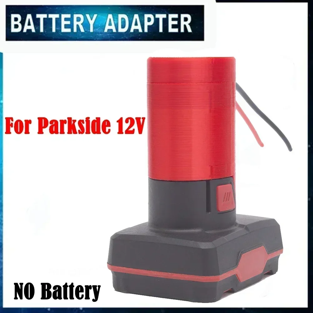 Battery DIY Adapter Converter For Lidl Parkside 12V Dock Power Connector 14 Gauge DIY(Battery not included)