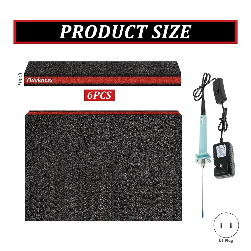 

Tool Box Foam Sets Slip Organizer For Toolbox Cabinet Chest Drawer Storage Craft US Plugabkw